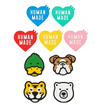 【日貨代購CITY】HUMAN MADE ANIMAL HEART RUBBER COASTER 動物 愛心 矽膠 杯墊