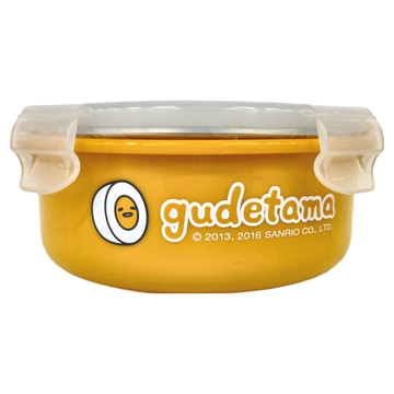 gudetama 蛋黃哥 環保碗 304(18/8)不鏽鋼 13.5 x 6 公分  黃色  1盒