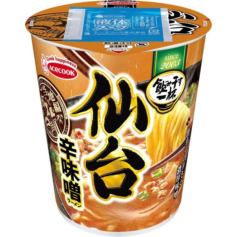 タテ型　67g　LINEショッピング　仙台　飲み干す一杯　エースコック　辛味噌ラーメン