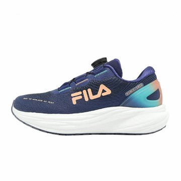 Fila 慢跑鞋 Light Chaser 女鞋 藍 橘 旋鈕 緩衝 運動鞋 斐樂 5J907Z355