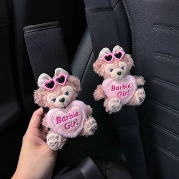 臺灣現/🎀安全帶 保護套 護肩套可愛小熊汽車安全帶護肩套車載內保險帶護肩帶防磨衣服四季通用