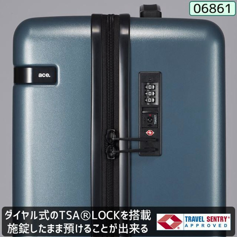 ace. コーナーストーン2Z スーツケース ブラック TSAロック 48L ace