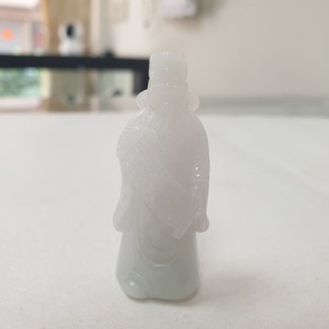天然緬甸玉A貨-O0231-財神到小擺件長49.6mm寬19.6mm厚13.7mm💰售價888元