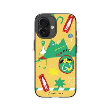 iPhone 16 Clear (相機按鈕) 酷墨灰 - MacaronToe 馬卡龍腳趾 - 爆炸糖果店 Candy Crush