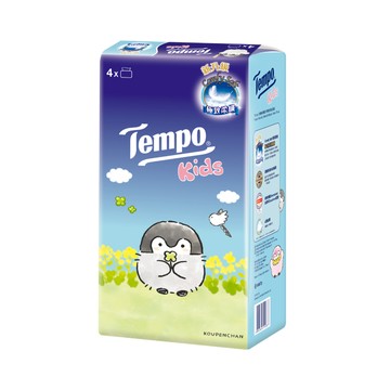 [家速配]Tempo兒童四層面紙-無香78抽x4