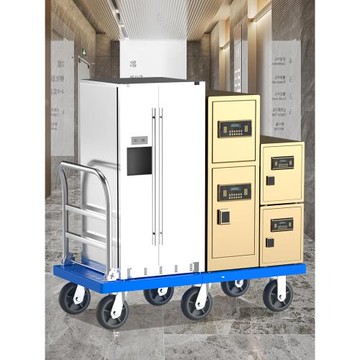 加固小拖車推車可折疊拉貨車平板車搬運車手推車拉貨工地便攜輪子