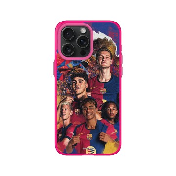 iPhone 15 Pro Max Clear 粉漾桃 - FC Barcelona - Team 1