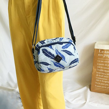 女士尼龍斜背包側背包 牛津布時尚簡約媽媽斜挎小包尼龍布包超輕單肩包百搭