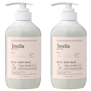 jmella 法式漫舞香水沐浴乳 No.03 Lime & Basil  500ml  2瓶