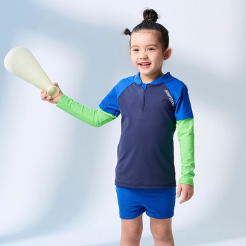 MIT 長袖抗UV二件式 泳裝 男女童皆適穿