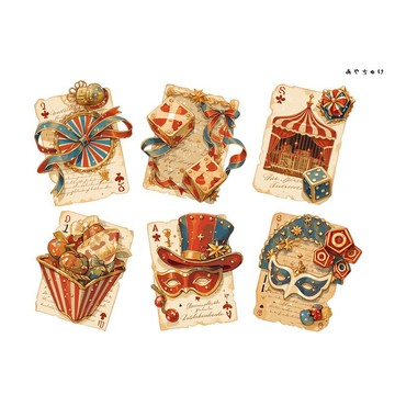【6 月新品】20-134-0139 裁斷紙 馬戲團風格