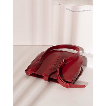 紅色包結婚包包新娘包女馬鞍包郵差包高級感斜挎禮物包包日常可用