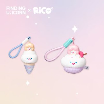 Rico 甜品派對毛絨掛件盲盒(兩入隨機款)