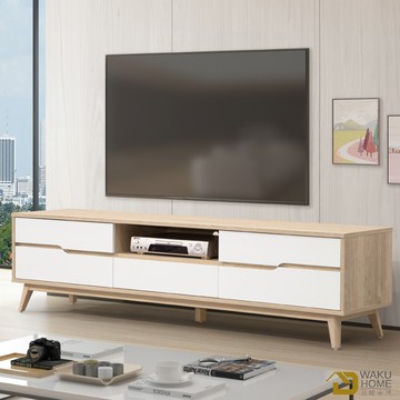 wakuhome 瓦酷家具kenster原像雙色6尺tv櫃a010-783
