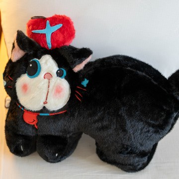 【棉床本舖】呆萌蘋果貓 可愛造型 觸感柔順