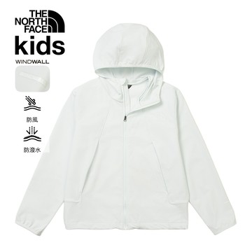 The North Face北面兒童米色DWR防潑水連帽外套｜8G38FNN