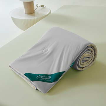 Crocodile 鱷魚 馬卡龍雙色 涼感紗冰冰被  200 x 150cm  玄鈦灰