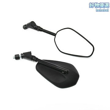【防抖高清】摩托車後視鏡 電動車後視鏡 倒車鏡 反光鏡 廣角視野 加長鏡臂 360度可調 通用型改裝