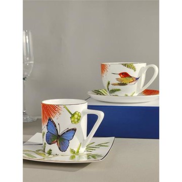 德國餐具球同款亞馬遜系列都市雨林咖啡餐具馬克杯餐盤禮盒裝送禮