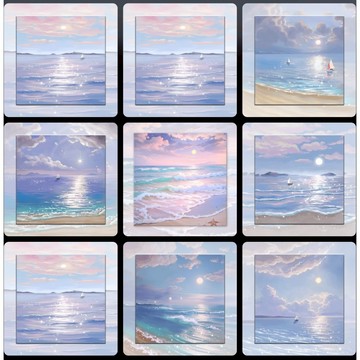 數字油畫 30x30公分 填色畫 油畫 diy數字油畫 P0111