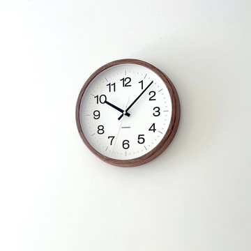 KATOMOKU muku clock 16 L尺寸 核桃 (km-113WA) 掛鐘  日本製造