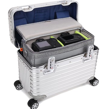 ✤黑熊嚴選✤ 現貨 防撞 雙開 防潑水 相機內膽包 單眼 微單 相機包 內膽袋 適用 機長箱 行李箱 可肩背(附背帶)