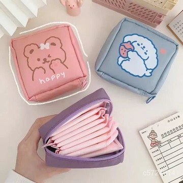 🌟精選新品🌟姨媽巾收納包ins便攜小型袋子裝的小包包日係學生月經衛生巾月事
