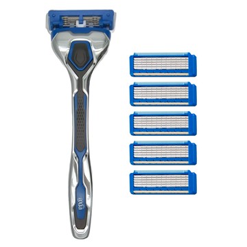 KAI 貝印 axia 潤滑刮鬍刀 附5刀刃  AX-5SE  1組