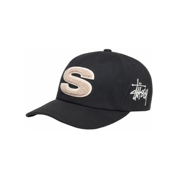 Stussy Low Pro Chenille S Snapback 黑 棒球帽   1311061-BK