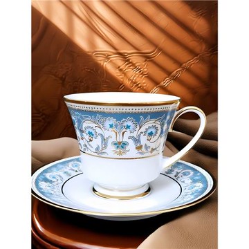 日本骨瓷Noritake則武POLONAISE波蘭舞曲松石綠復古咖啡杯碟茶杯