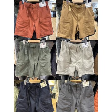 夏季新款男裝女裝尼龍休閑短褲舒適運動中褲戶外機能工裝褲470617