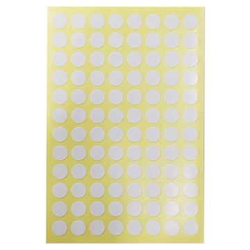 華麗牌 彩色標籤圓 WL-2030W 9 mm 1056張  9mm  20包  白色