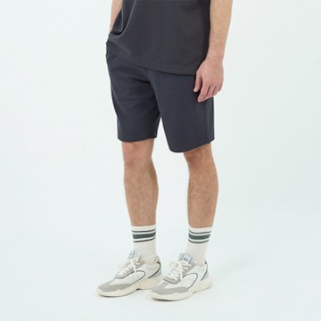 GIORDANO男裝華夫格短褲Waffle Textured Tracksuits系列 - 10 原子灰