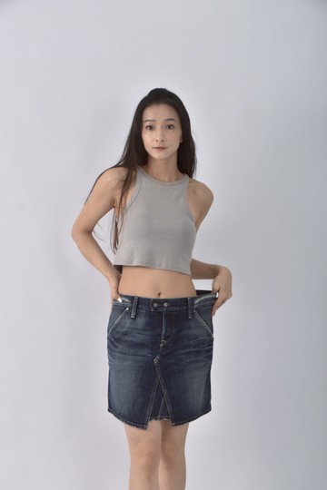 (XL) levis丹寧牛仔棉質藍色短裙
