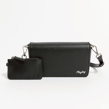 PLAYBOY - 側背包  Simplicity系列 - 黑色