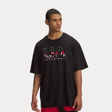 UA 男 HWT Hoops Branded 短袖T-Shirt-熱銷商品
