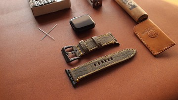 Apple Watch 客製化蘋果錶帶火星紋綠