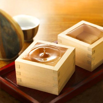 日本款式清酒木杯木制酒杯特色正方形創意清酒木杯 清酒酒具木杯