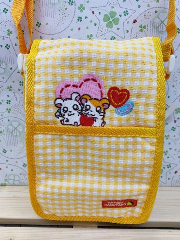 【震撼精品百貨】Hamtaro_哈姆太郎~哈姆太郎斜背包-黃#06194