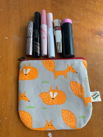 文青風收納小袋 喜歡小狐狸 化妝包 相機包 禮物 旅行