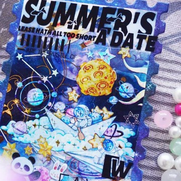 ❤NANI❤【分裝】BOBO魚分裝膠帶pet膠帶水晶油墨宇航星空