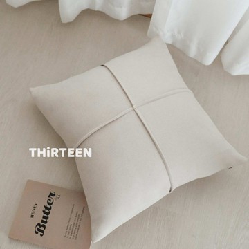 THiRTEEN拾叁家居◖軟綿十字麂皮絨抱枕 共4色 抱枕套 沙發抱枕 靠枕 枕頭 汽車靠墊 居家裝飾 輕奢北歐風 拾參