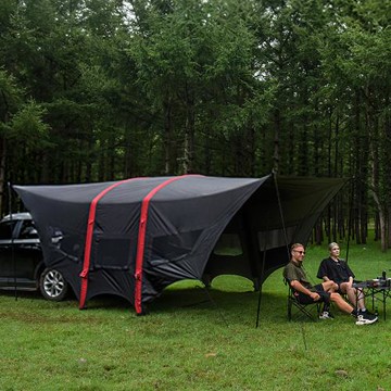 Aerogogo 黑翼天幕 7分鐘快速搭建 防水防風防曬 大空間 尊爵級享受 (附贈GIGA PUMP 80充氣幫浦)