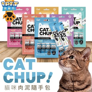 【愛寵物】韓國 喵洽普Cat Chup 貓肉泥 無穀貓咪肉泥 貓咪機能肉泥 貓零食隨身包 貓咪零食 機能肉泥 韓國生產