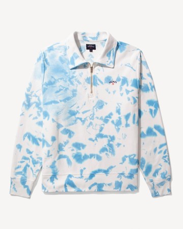 Noah Splatter Dye Pullover Blue/White / S