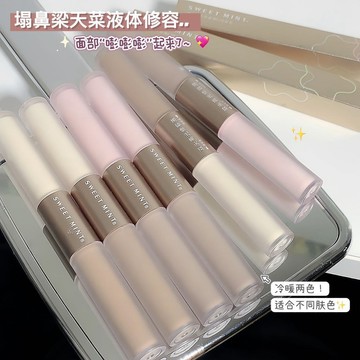 🎀台灣出貨🎀SWEET MINT雙頭雙色高光修容液 提亮膚色 不暈染修飾面部輪廓 防水防汗易上色 修容提亮 彩妝L705