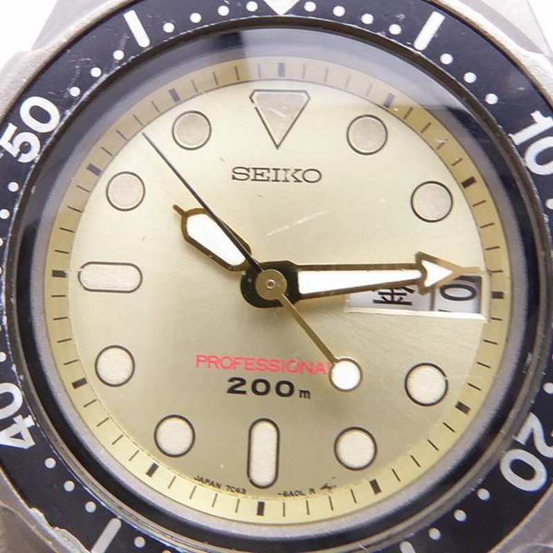 SEIKO セイコー 7C43-6A00 プロフェッショナル 200m ダイバー クォーツ デイデイト メンズ ウォッチ チタン 送料無料◇神戸の質屋  つじの | LINEブランドカタログ