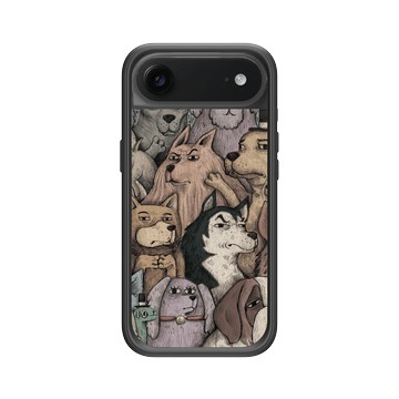 iPhone Air Mod NX -邊框背蓋組合 (相機按鈕) 黑 - 怪奇事物所 Incrediville - 狗急不跳牆密集恐懼症