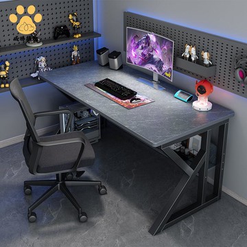 電腦桌 臺式 家用書桌 書架 一體電競桌 臥室學生寫字學習桌 辦公桌子ws7291