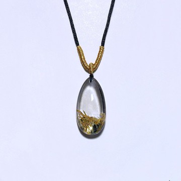 招財富貴 天然礦石 鈦晶 項鍊 1